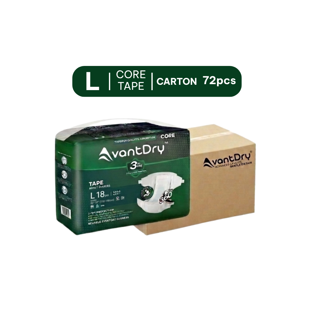 AvantDry Core Tape L 72 pcs | 28s Fast Dryness