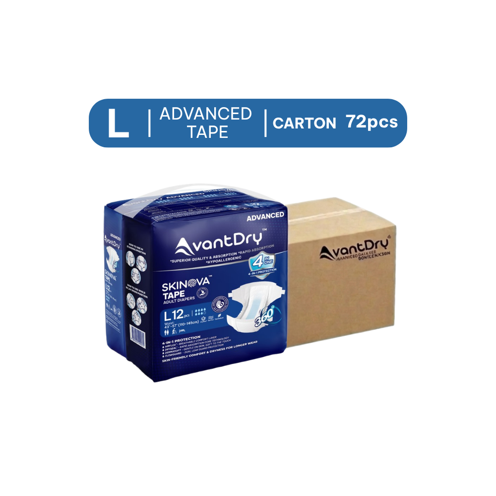 AvantDry Skinova Advanced Tape L 72 pcs | 28s Fast Dryness