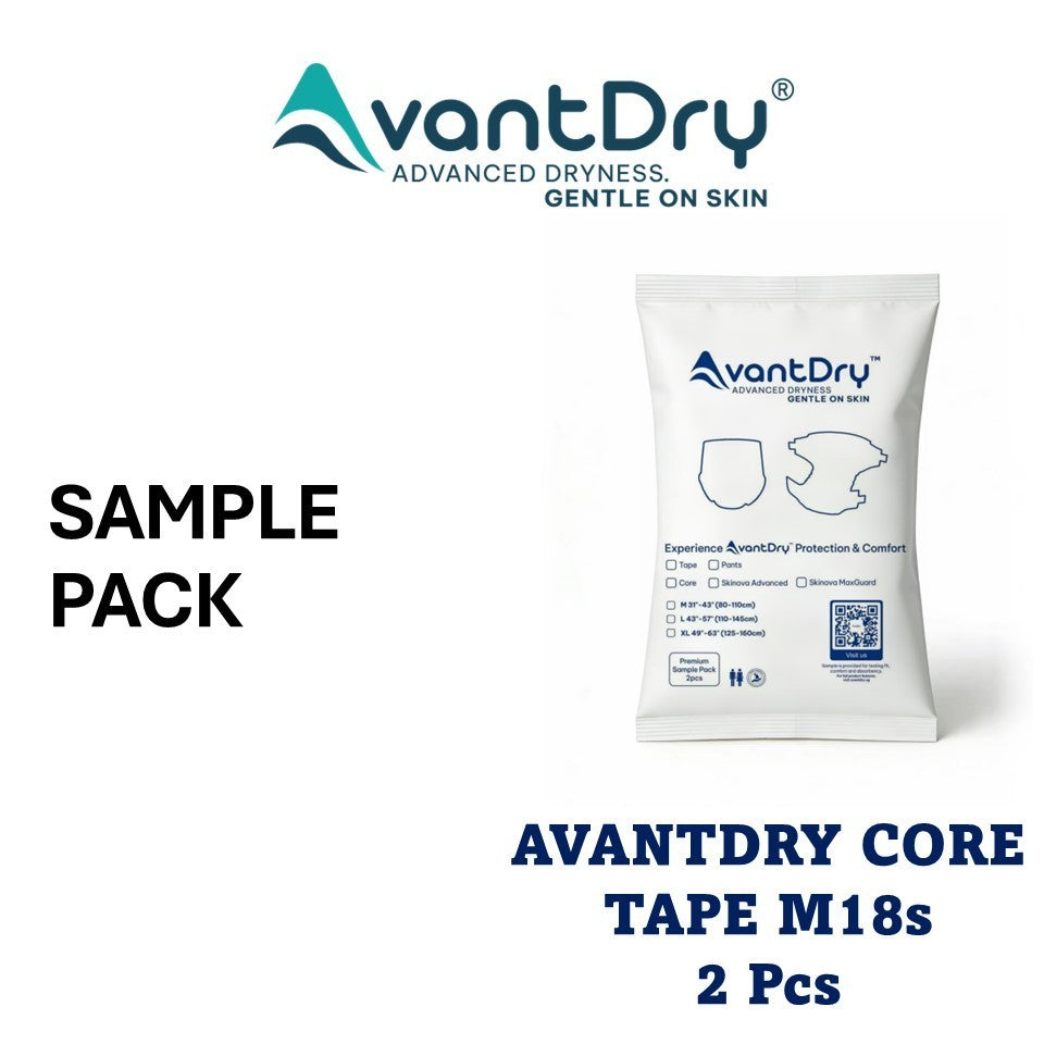 Samples -AvantDry Unisex Adult Diaper Tape/Pants - Core/ Skinova Advanced M/L/XL