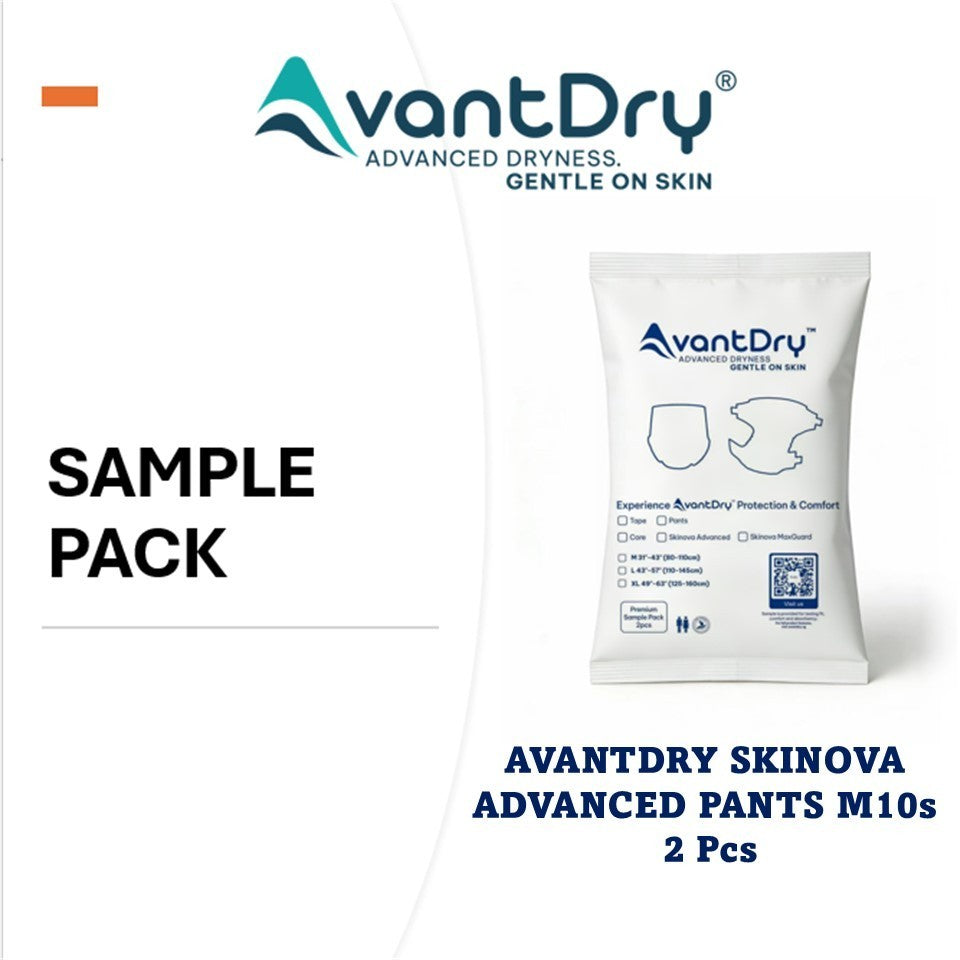 Samples -AvantDry Unisex Adult Diaper Tape/Pants - Core/ Skinova Advanced M/L/XL